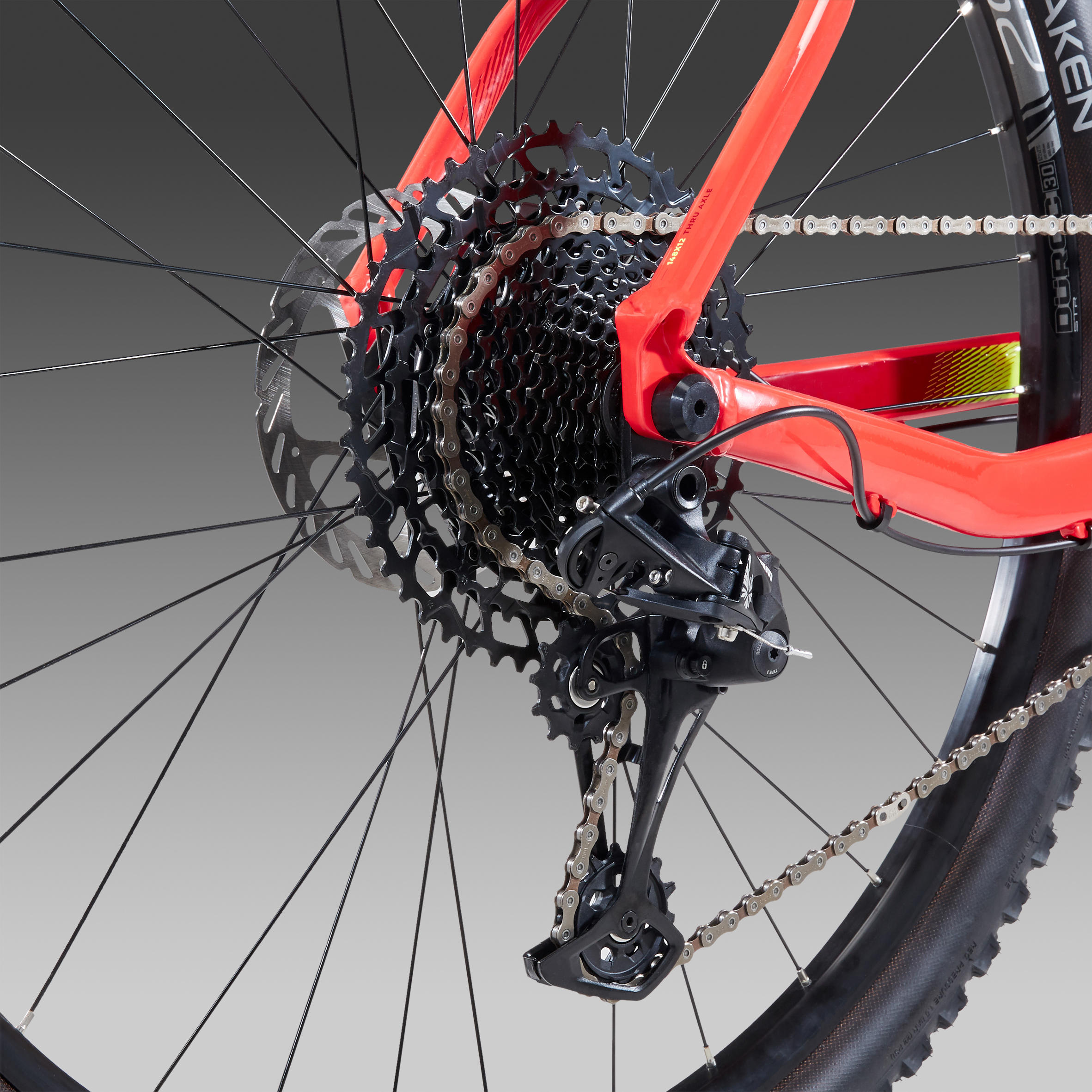 Bicicleta de montaña 29'' aluminio Sram Nx Eagle Rockrider XC120 rojo 7/21