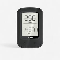 Wireless Bike Cyclometer Van Rysel 500 - Black