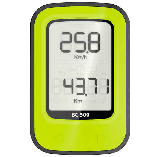 
      Cyklistický tachometer 500 bezdrôtový žltý
  