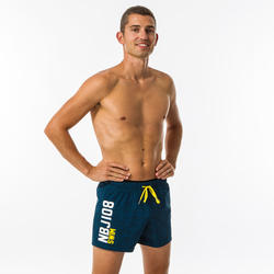 MEN'S SWIMMING SHORT SWIM SHORTS 100 - ALL CHIN BLUE