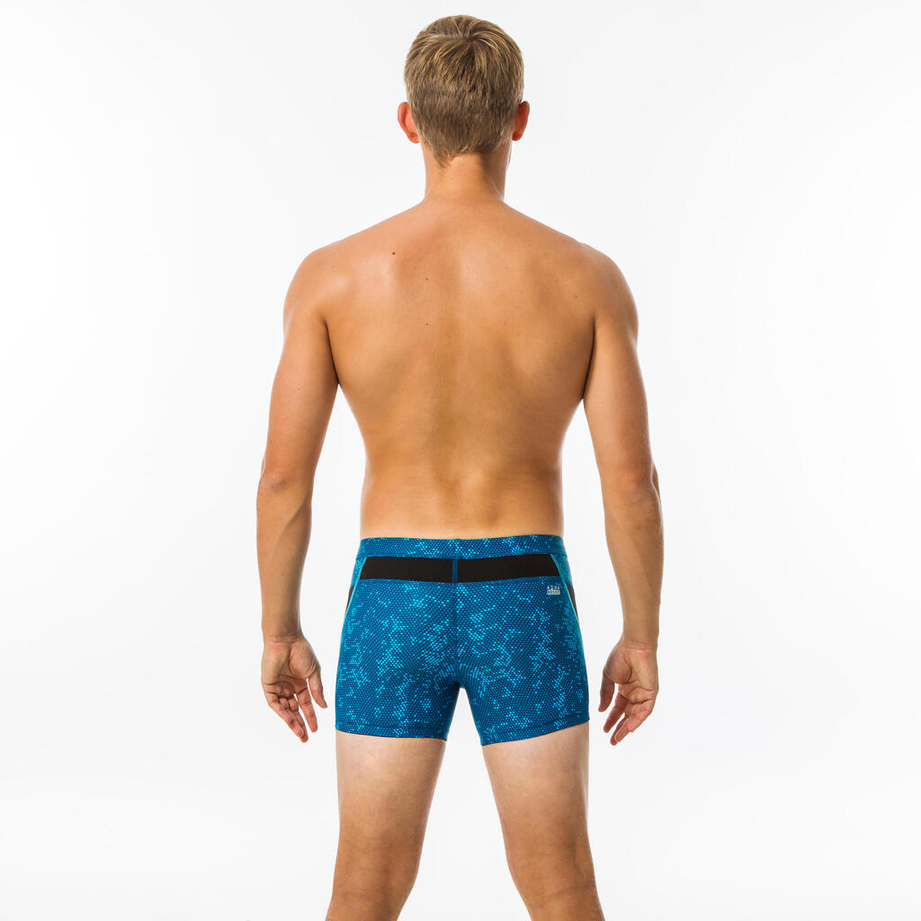 MEN'S STAB SWIM SHORTS-BLUE BLACK