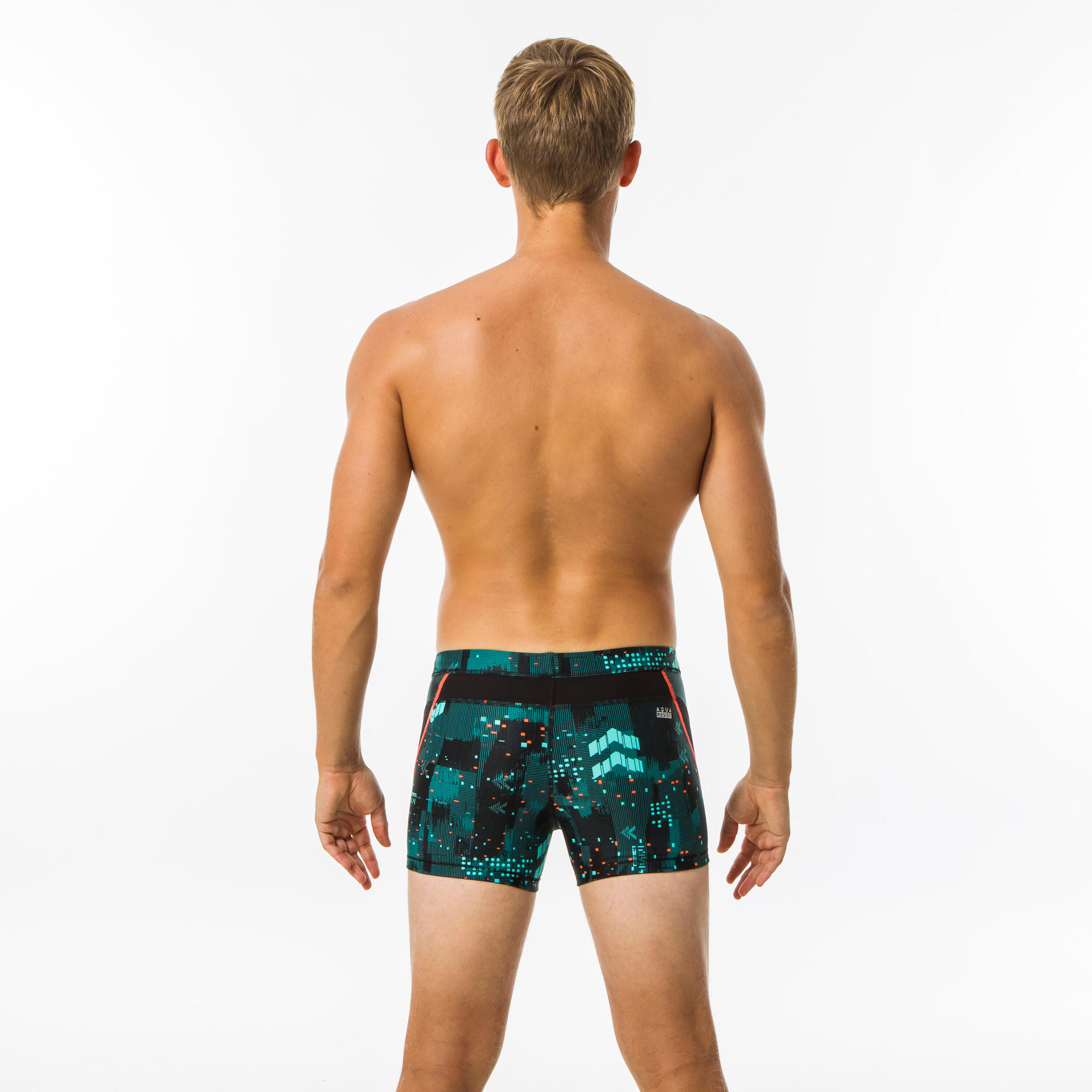 MEN'S STAB SWIM SHORTS-BLACK / BLUE 5/6