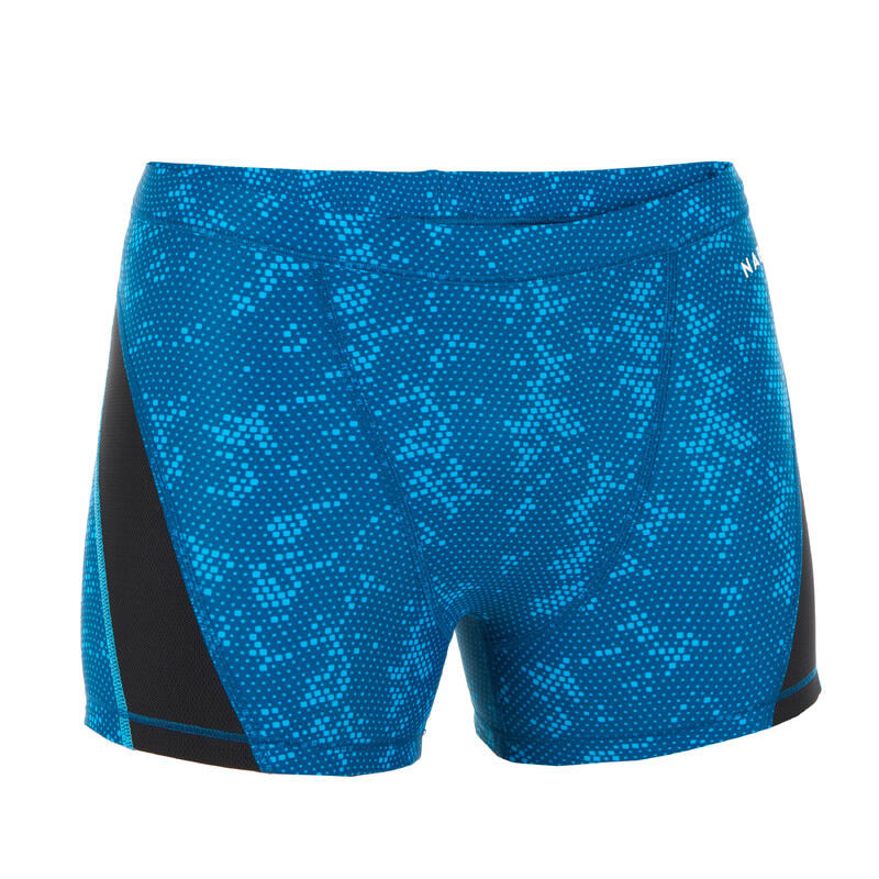 BOXER DE BAIN NATATION HOMME - STAB - BLEU / NOIR