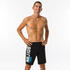 Men Swimming Shorts Long 100 Nbji Black Blue