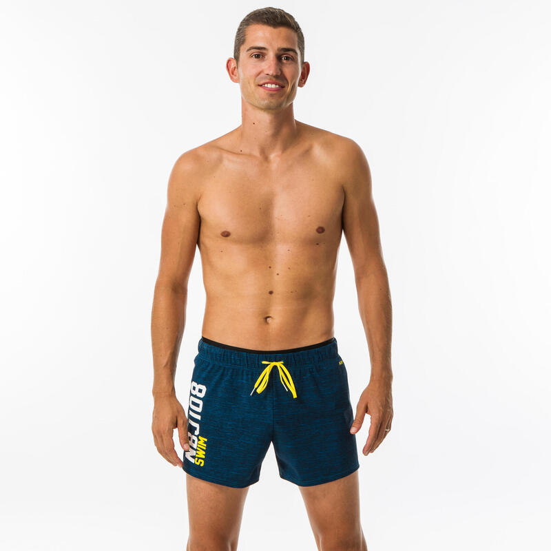 MEN'S SWIMMING SHORT SWIM SHORTS 100 - ALL CHIN BLUE