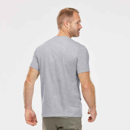 חולצת טי לטיולי טבע דגם NH500 לגברים