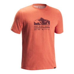 T-shirt montagna uomo MH100 grigia QUECHUA | DECATHLON