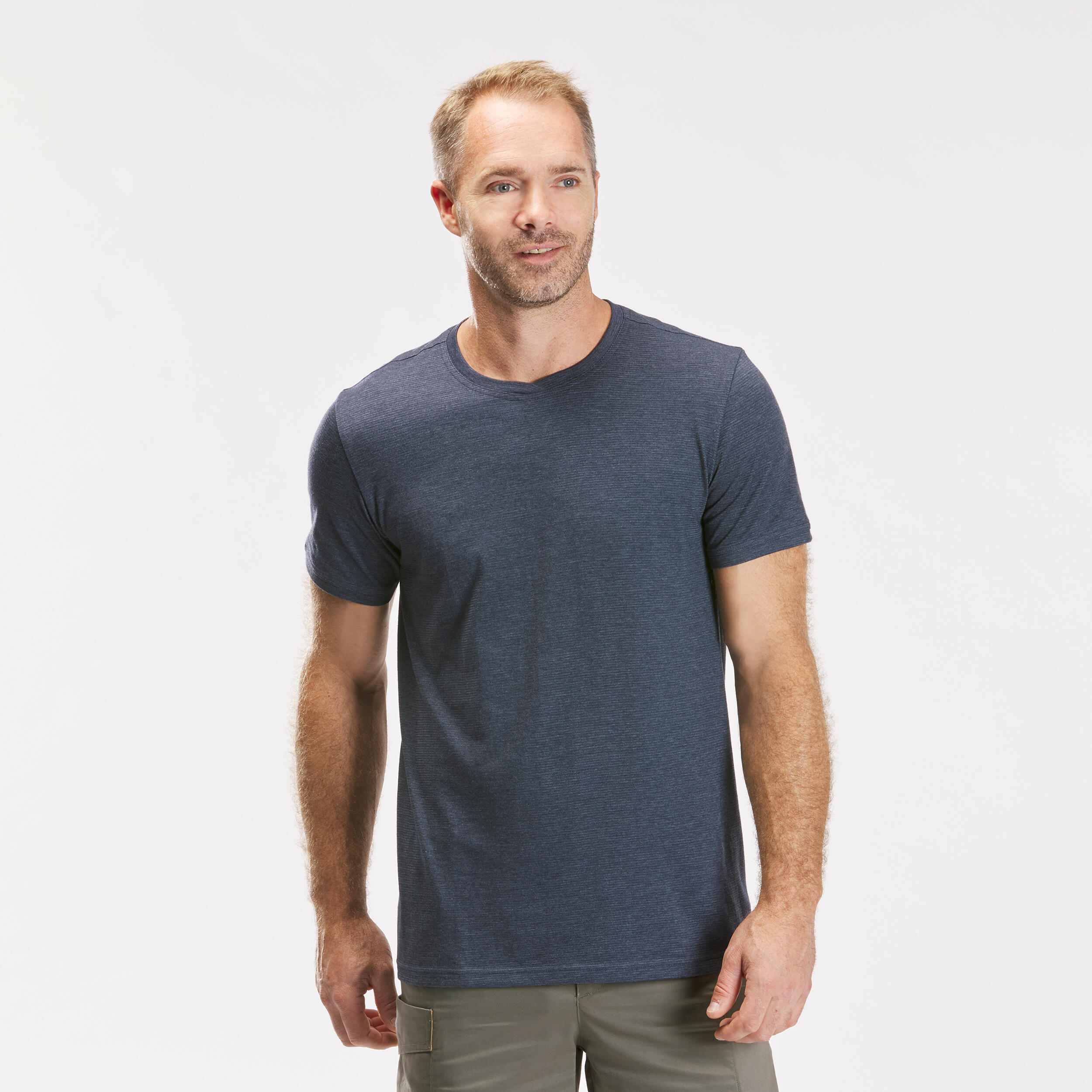 Camiseta de montaña y trekking manga corta Hombre Quechua NH500 QUECHUA |  Decathlon