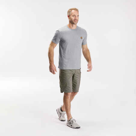 חולצת טי לטיולי טבע דגם NH500 לגברים