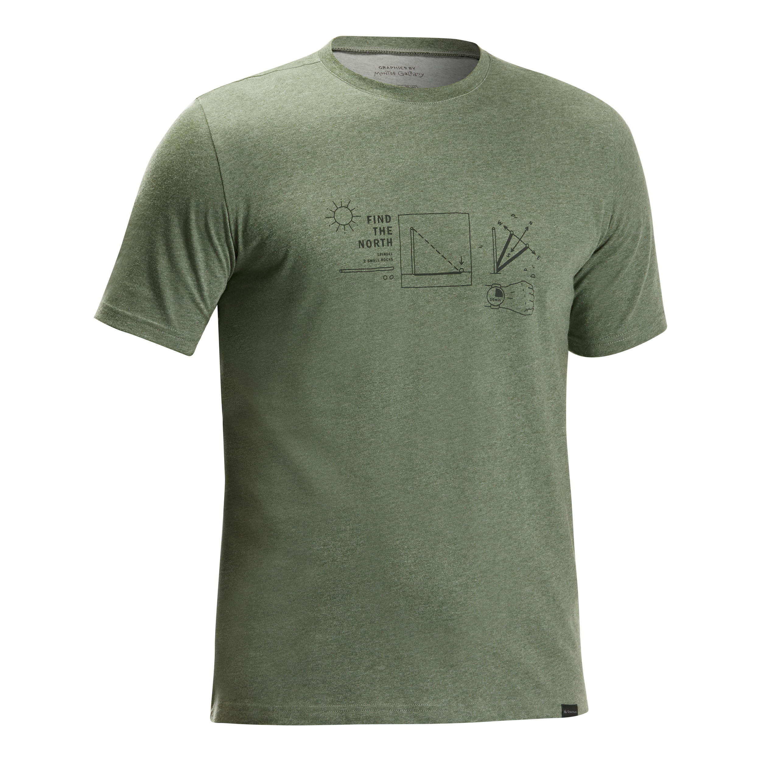 QUECHUA Wandershirt kurzarm Naturwandern NH500 Herren beige | 03608439321344 QUECHUA Wandershirt kurzarm Naturwandern NH500 Herren beige | 03608439321344