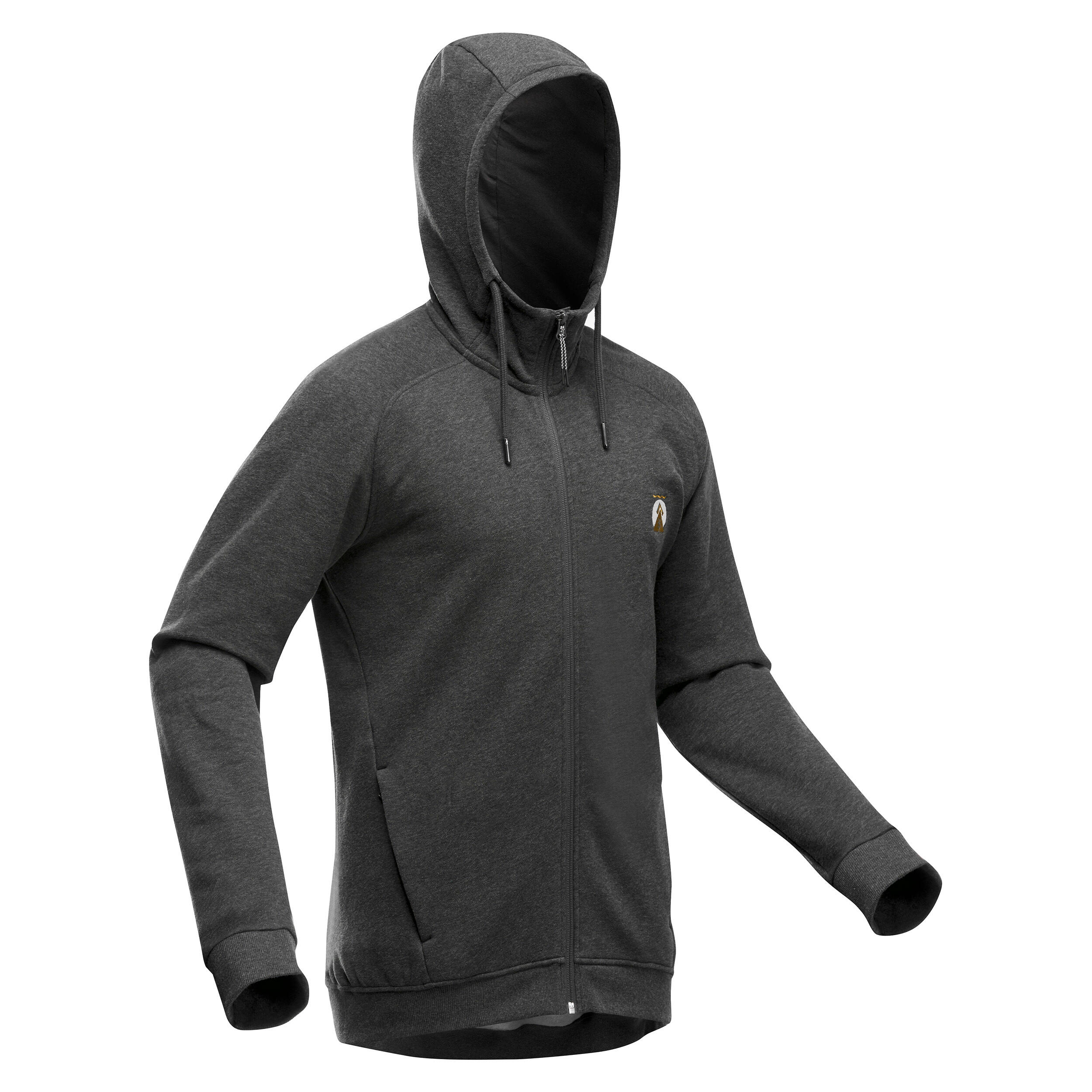 QUECHUA Men’s Hiking Zipped Hooded Sweatshirt - NH150