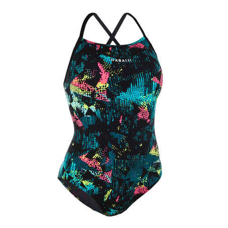 Women's One-Piece Swimsuit All Tra - Black