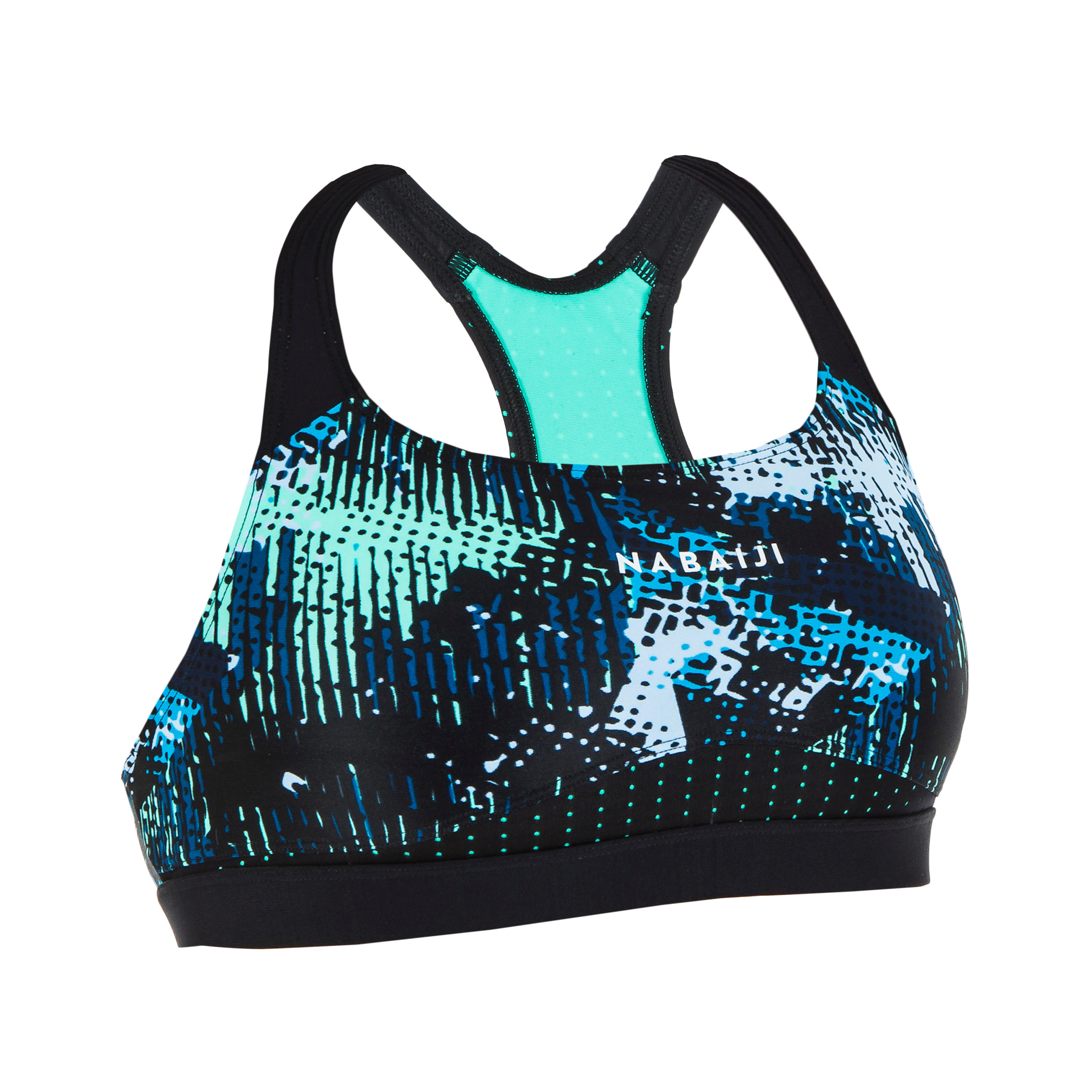 Women’s swimming bikini top Kamyleon - All Tra black 5/5