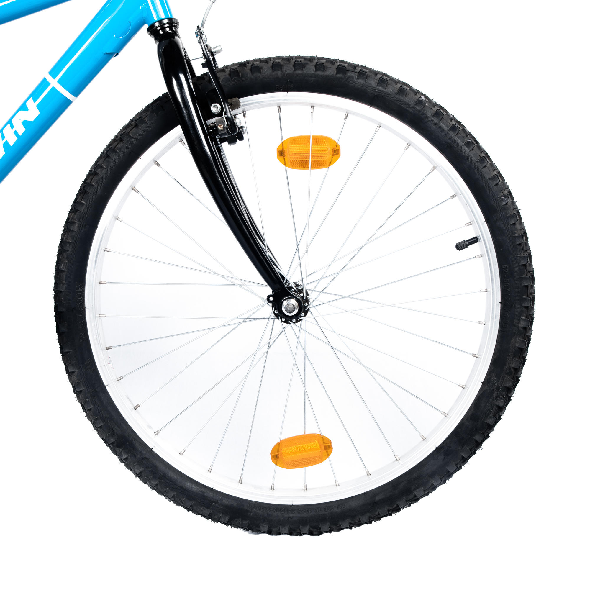 Buy Kids Cycle Rockrider 100 8 12 years 24 inch Blue Online Decathlon