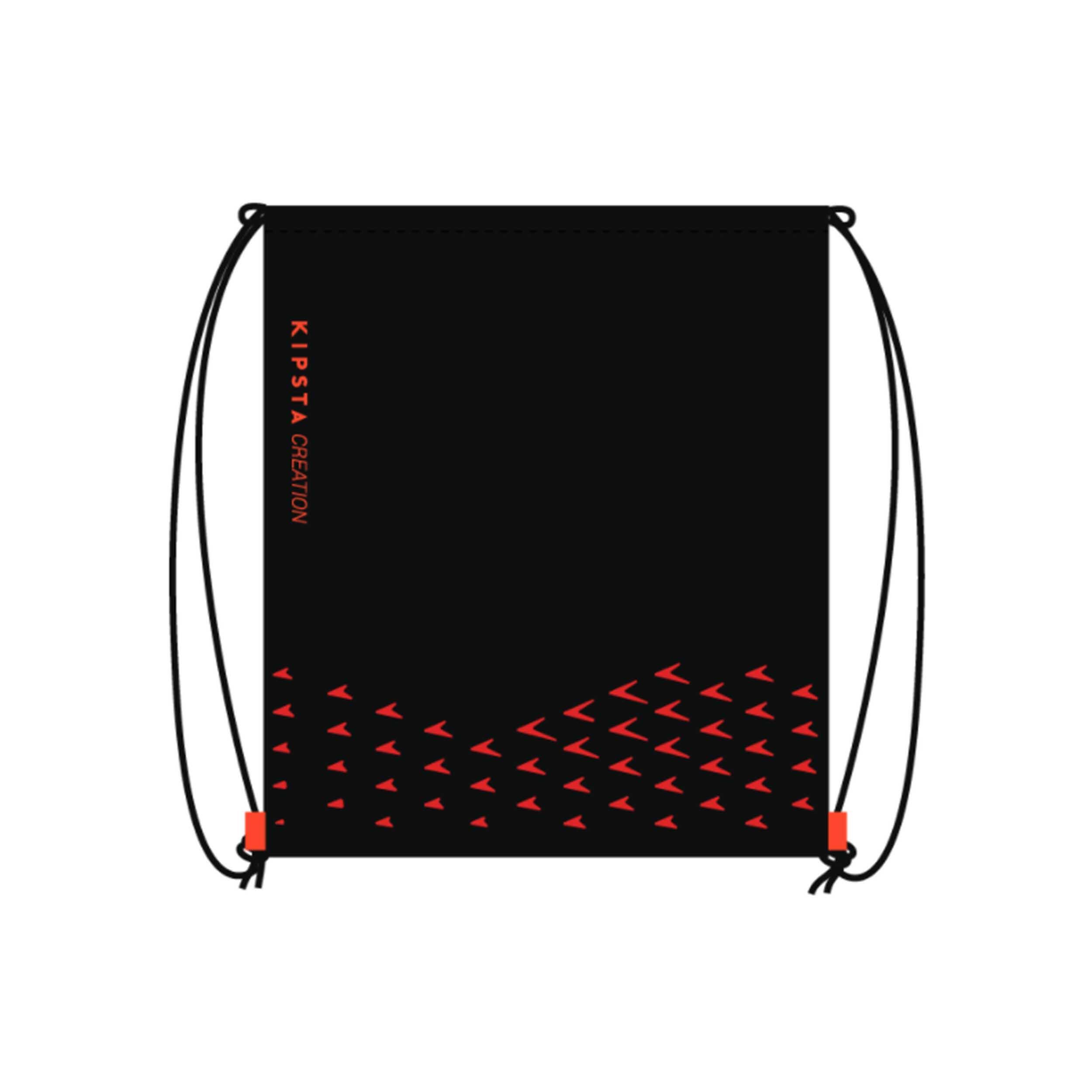 15L Shoe Bag Light - Black/Orange 3/4