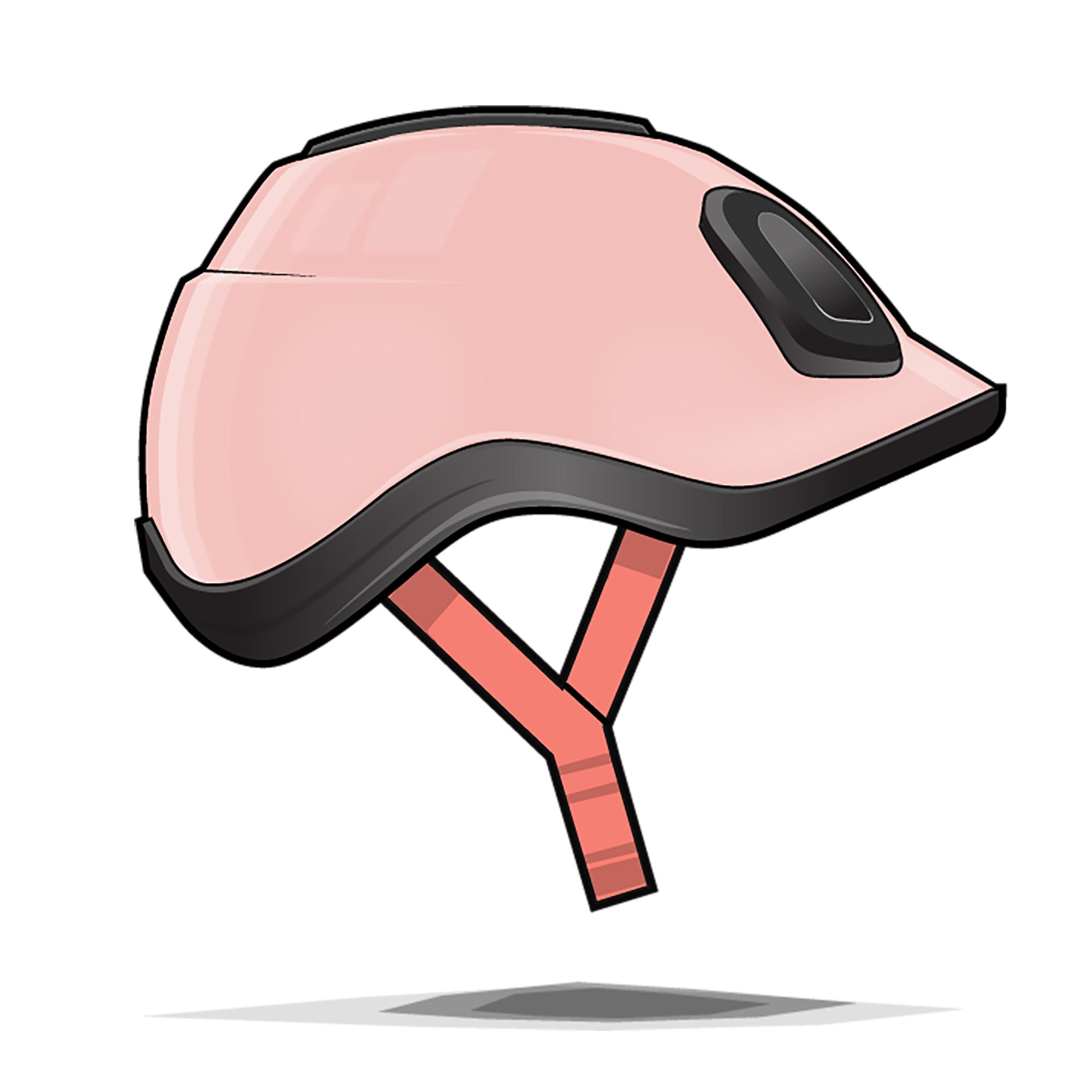 BTWIN Kids' Bike Helmet 500 - Pink