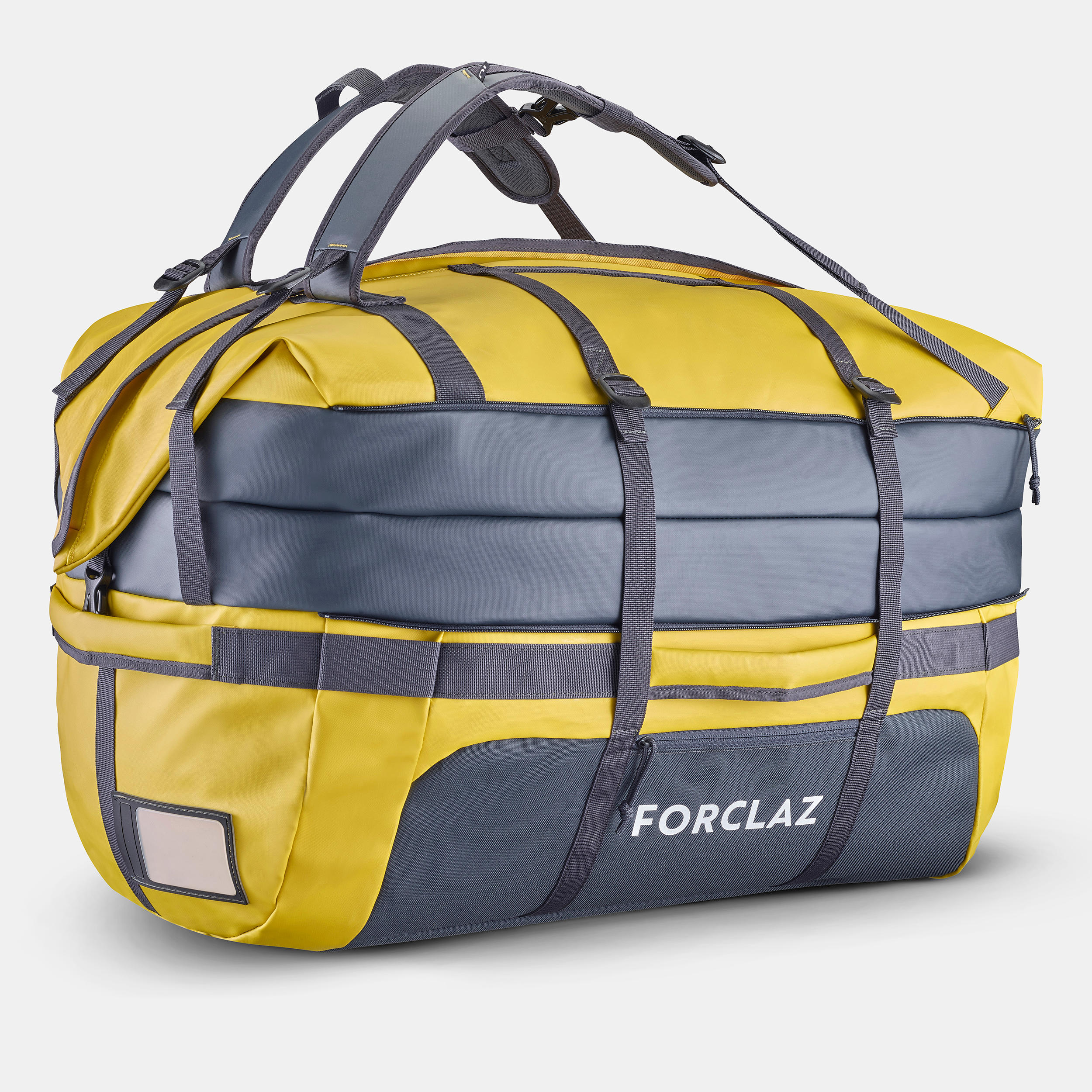 BOLSO DE TREKKING 80 A 120 LITROS AMARILLO - Decathlon