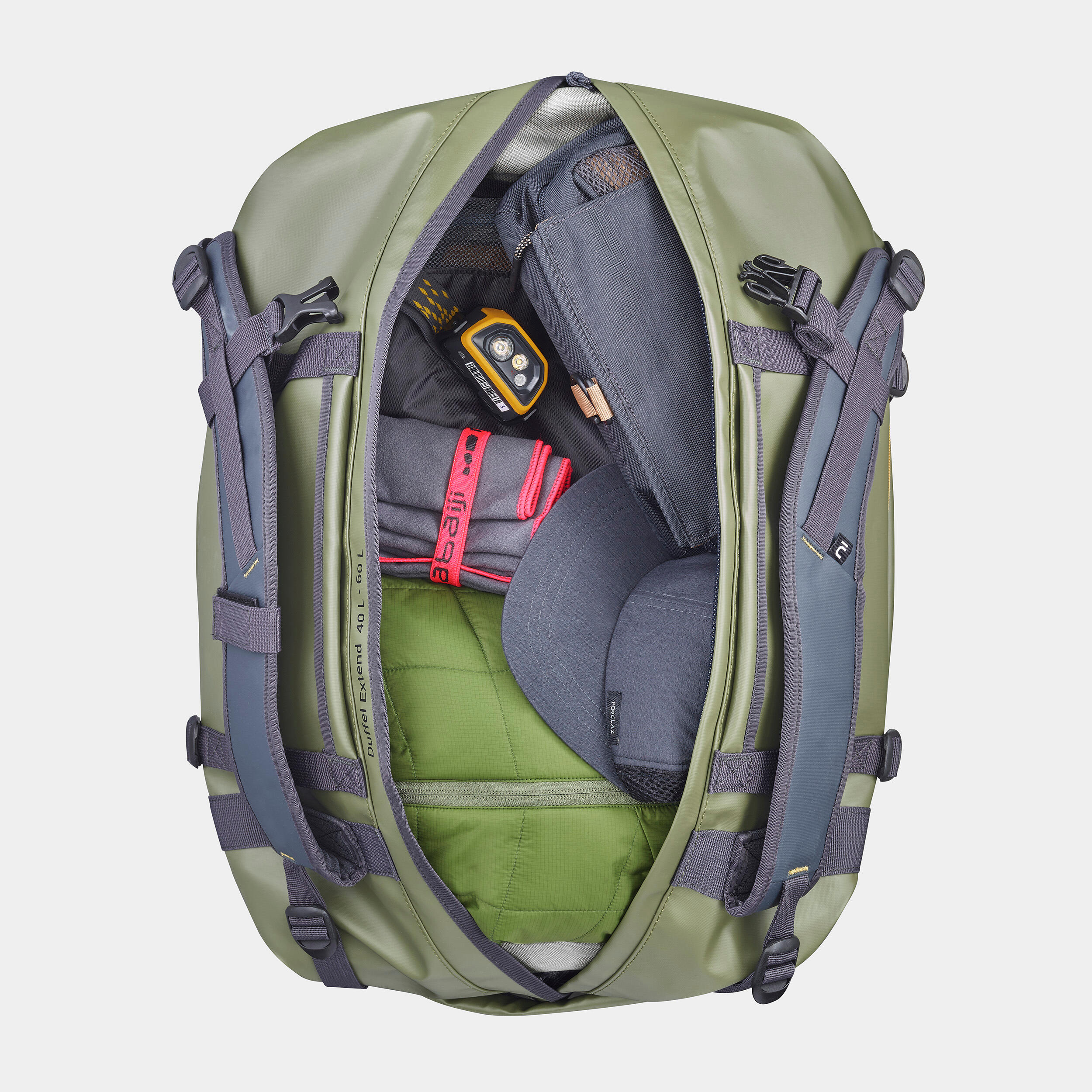 Hiking Bag 40–60 L - Duffel 500 Extend - FORCLAZ