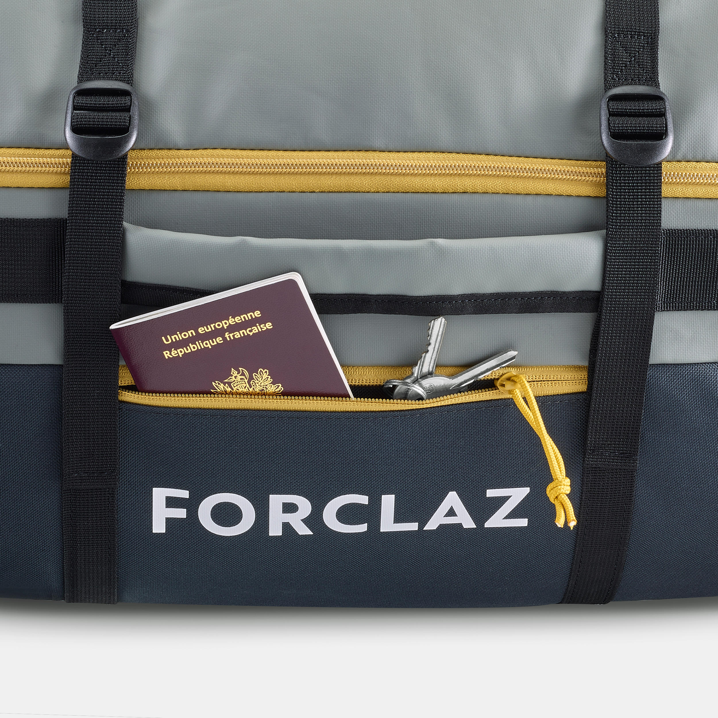 Maleta de Viaje de Montaña y Trekking, Forclaz, Extend 80/120 Litros, Gris  - Decathlon