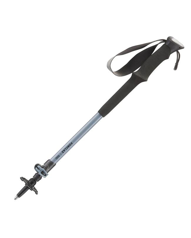 1 Wanderstock präzise Schnellverstellung - MT500 grau 