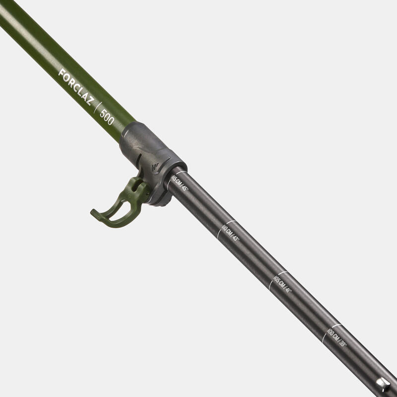 快調式登山健行杖MH500－綠色