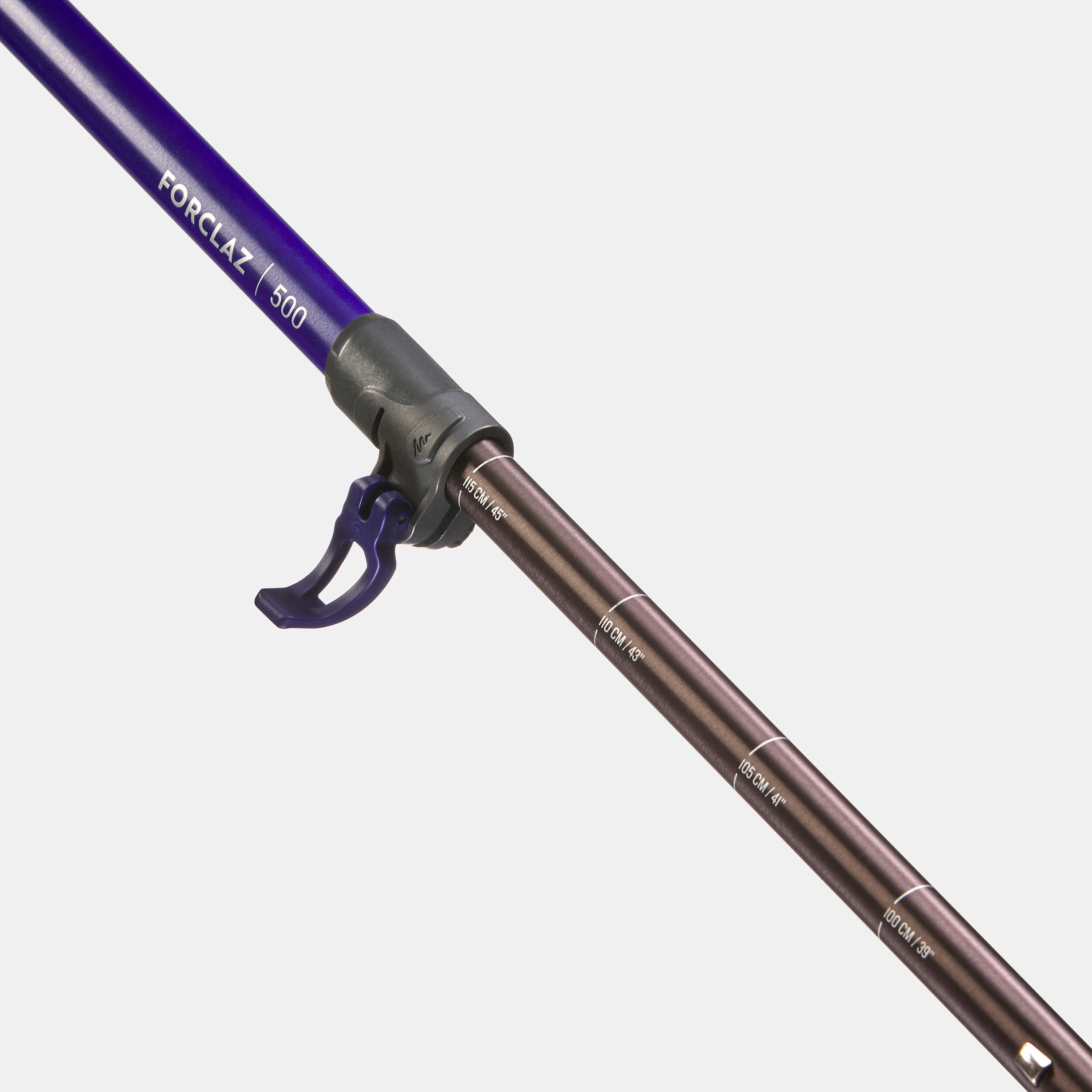 1 Hiking Pole with quick and precise adjustment - MT500 Blue 10/16