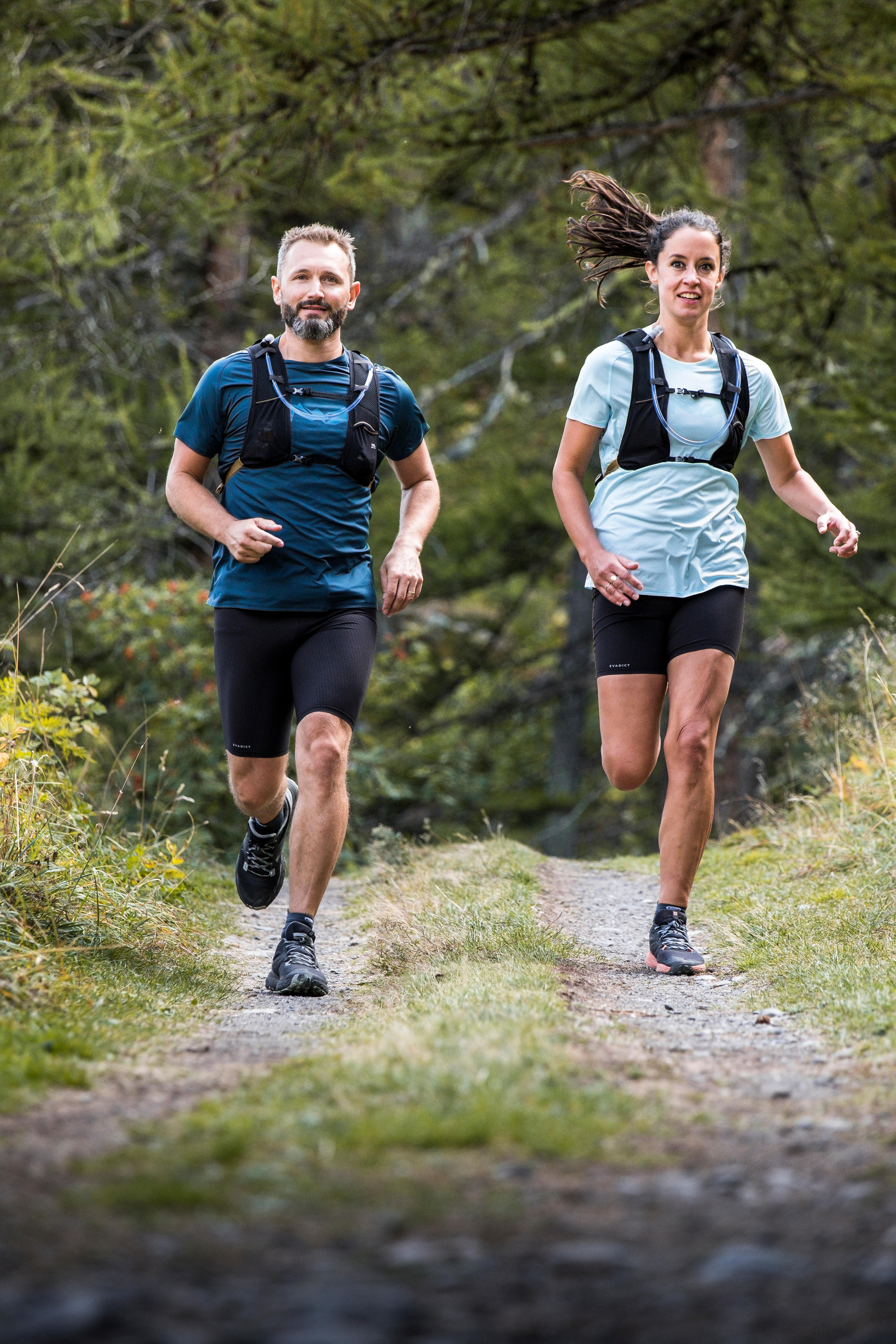 Women's Trail Running Shoes - TR 2 Black/Orange - EVADICT