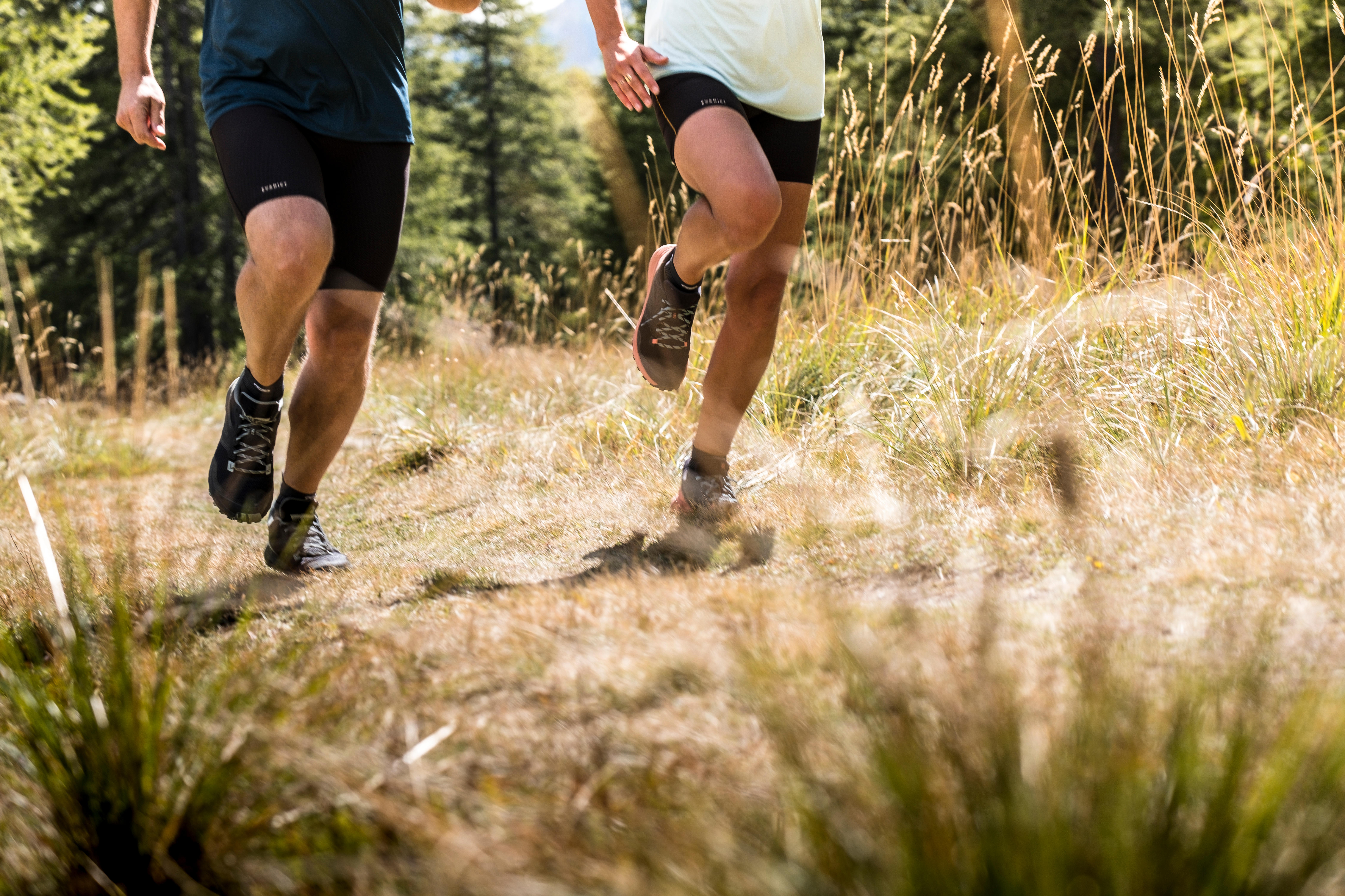 Men's Trail Running Tights - Black - KIPRUN