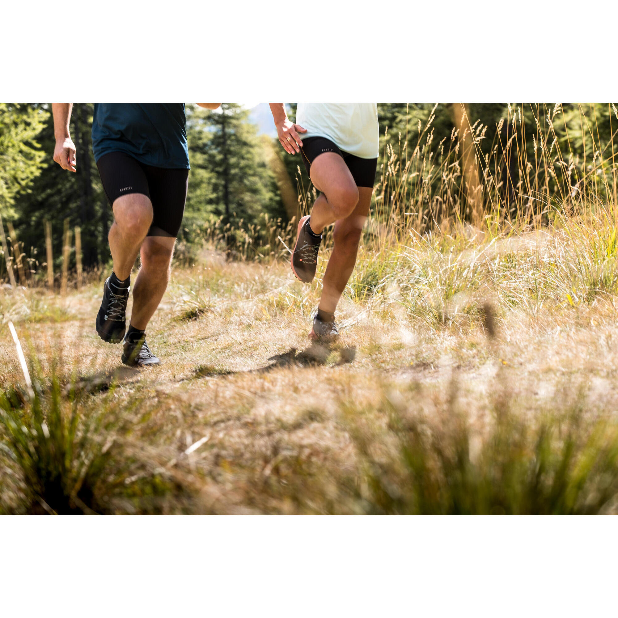 PANTALONCINI DA TRAIL RUNNING EMBOSS DA DONNA NERO BRONZO