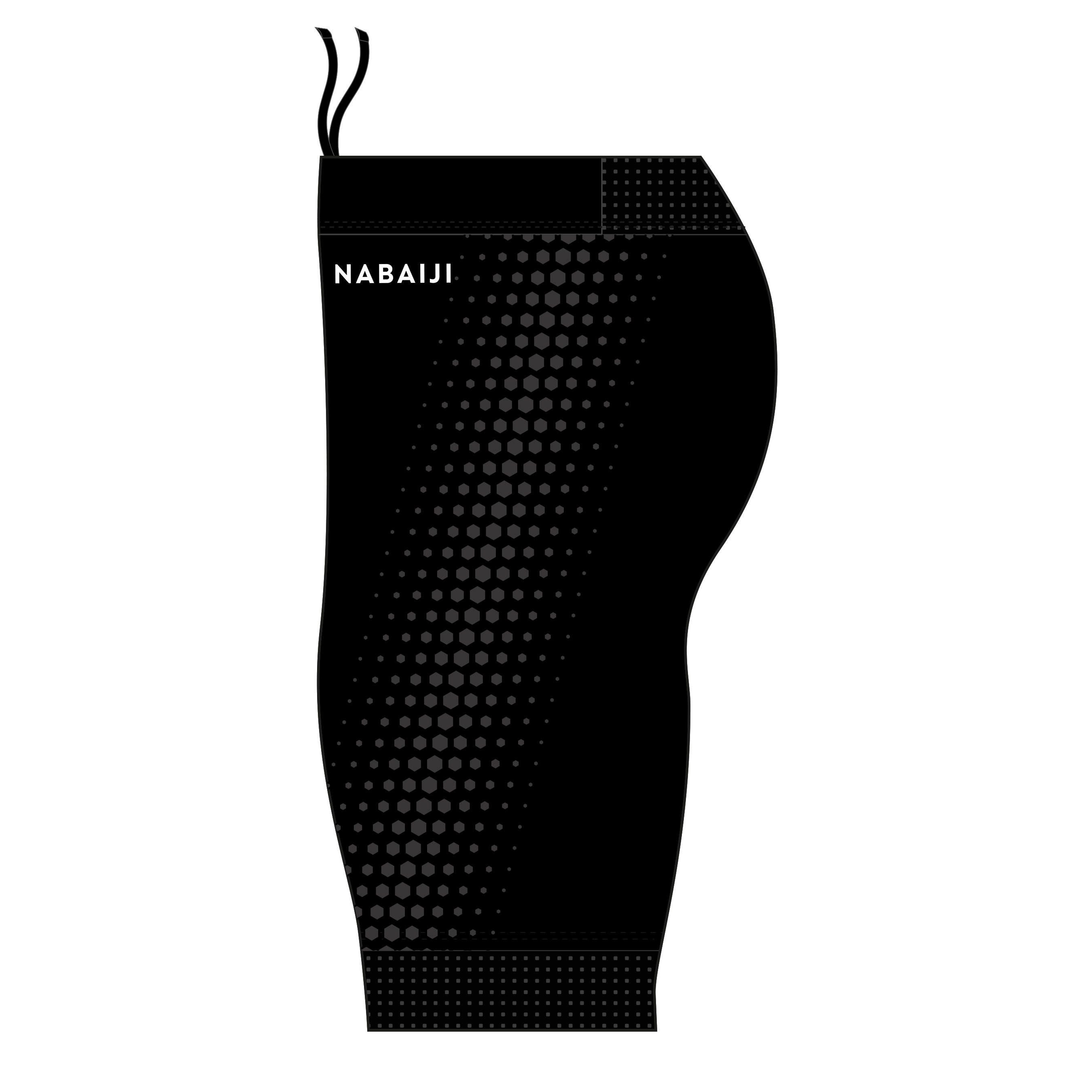 Men's Swimming Jammers 500 Fiti Black Black, Black Nabaiji
