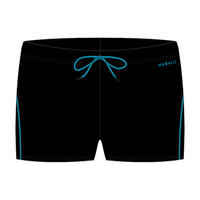 Boys' swimming trunks boxer 100 plus - black