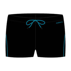 Boys' swimming trunks boxer 100 plus - black