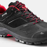 Men's waterproof mountain hiking shoes - MH500 - Black/Red