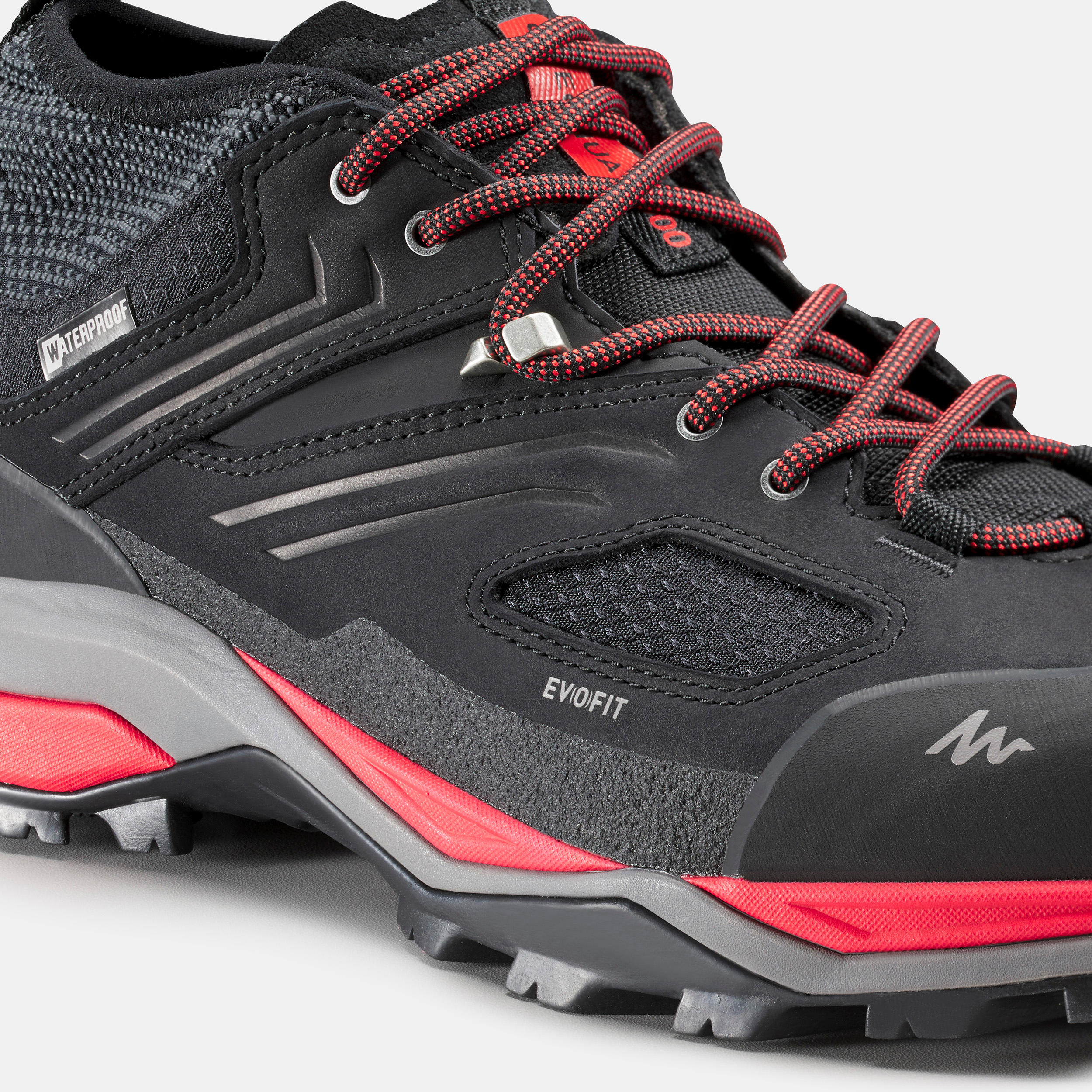 Men's waterproof mountain hiking shoes - MH900 - Black/Red 6/6