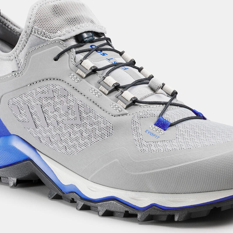 Scarpe trekking uomo FH500 grigio azzurre