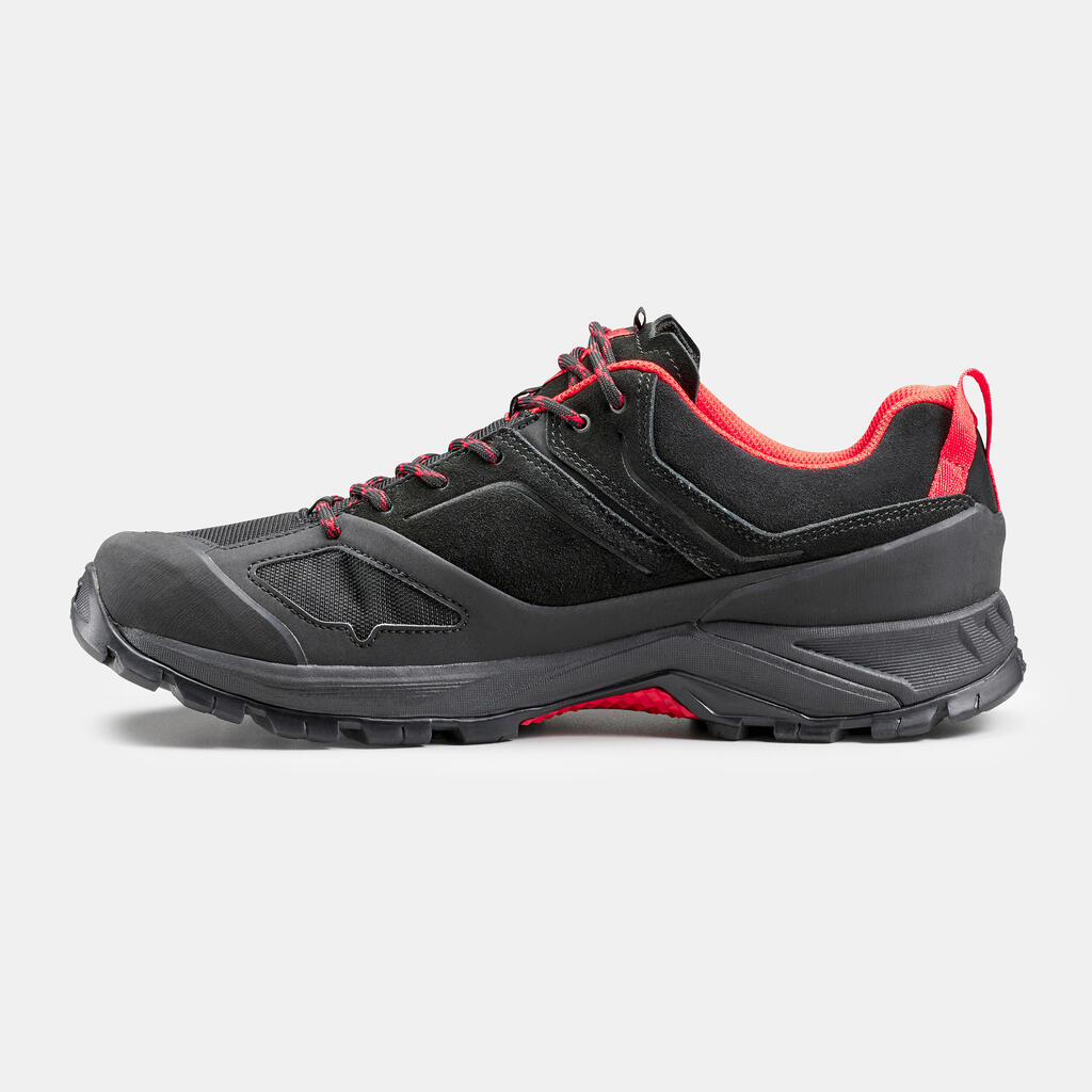 Men's waterproof mountain hiking shoes - MH500 - Black/Red