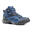 Chaussures imperméables de randonnée montagne - MH100 Mid Bleu/noir - Homme