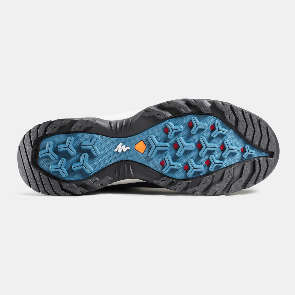 Dámska polovysoká obuv MH900 nepremokavá na horskú turistiku modrá