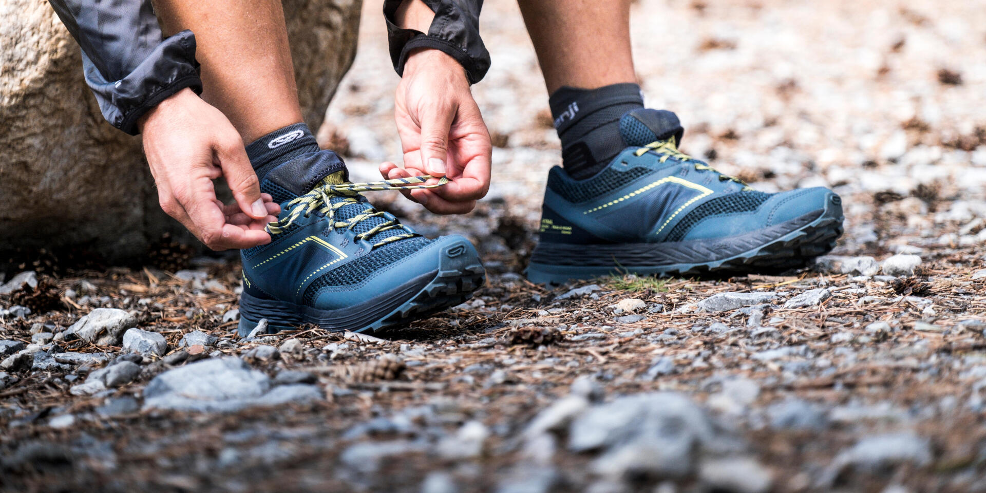 Chaussures de trail avec un drop haut