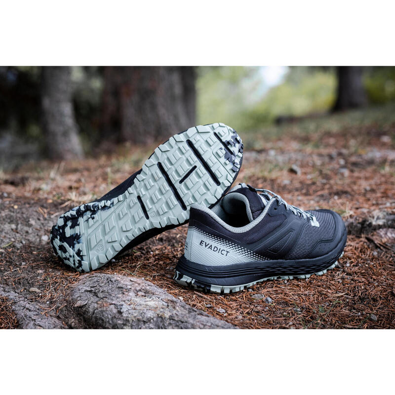 CALÇADO DE TRAIL RUNNING HOMEM TR2 PRETO/VERDE