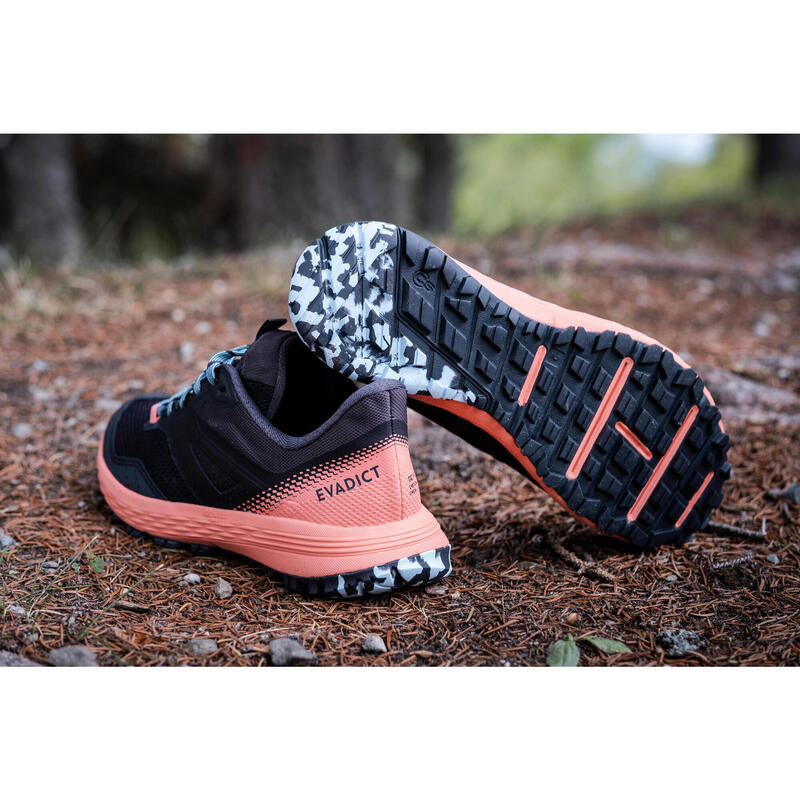 Scarpe trail donna TR2 nero-rosa-azzurro