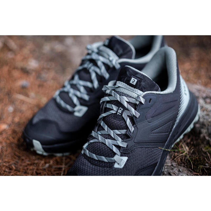 CALÇADO DE TRAIL RUNNING HOMEM TR2 PRETO/VERDE