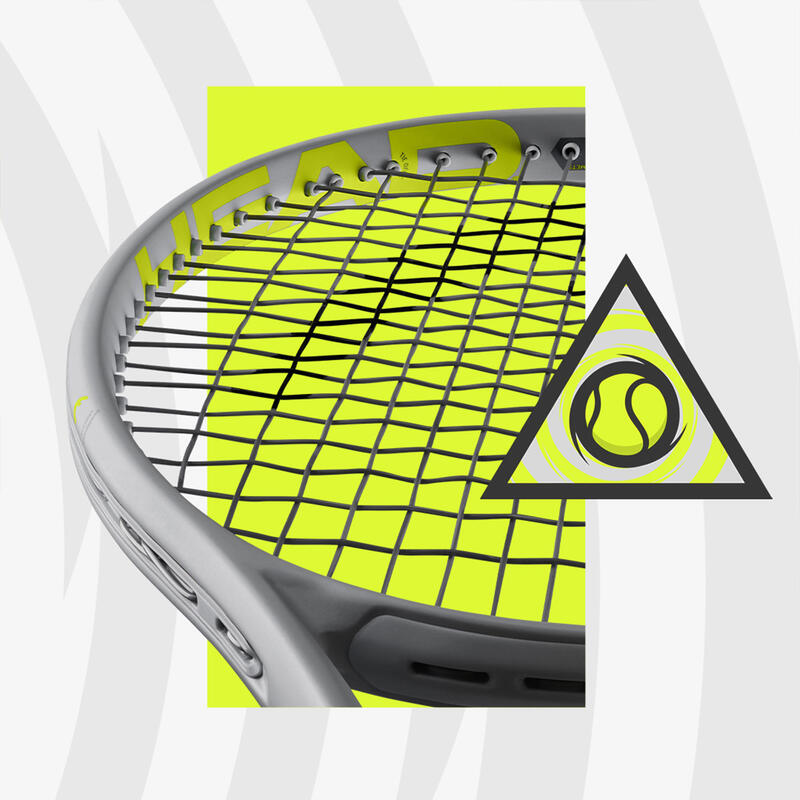 Raquette de tennis adulte Graphene 360 Extreme S Gris Jaune