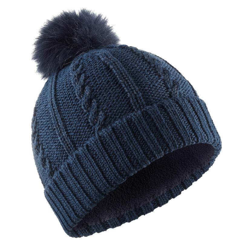 Gorro de Nieve y Esquí Adulto Wedze Torsades Trenzas Azul