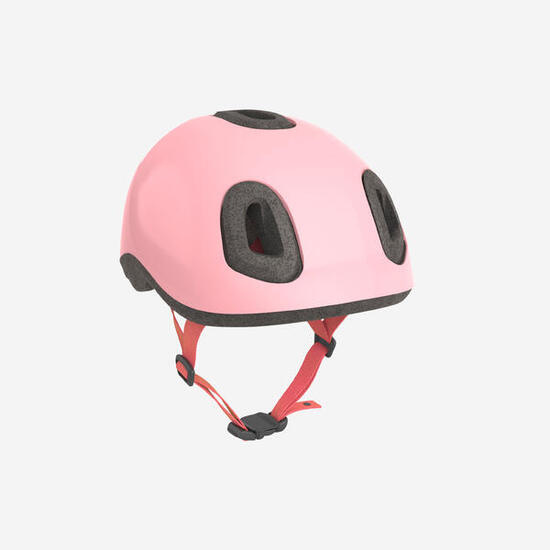 Casque velo bebe 500 rose