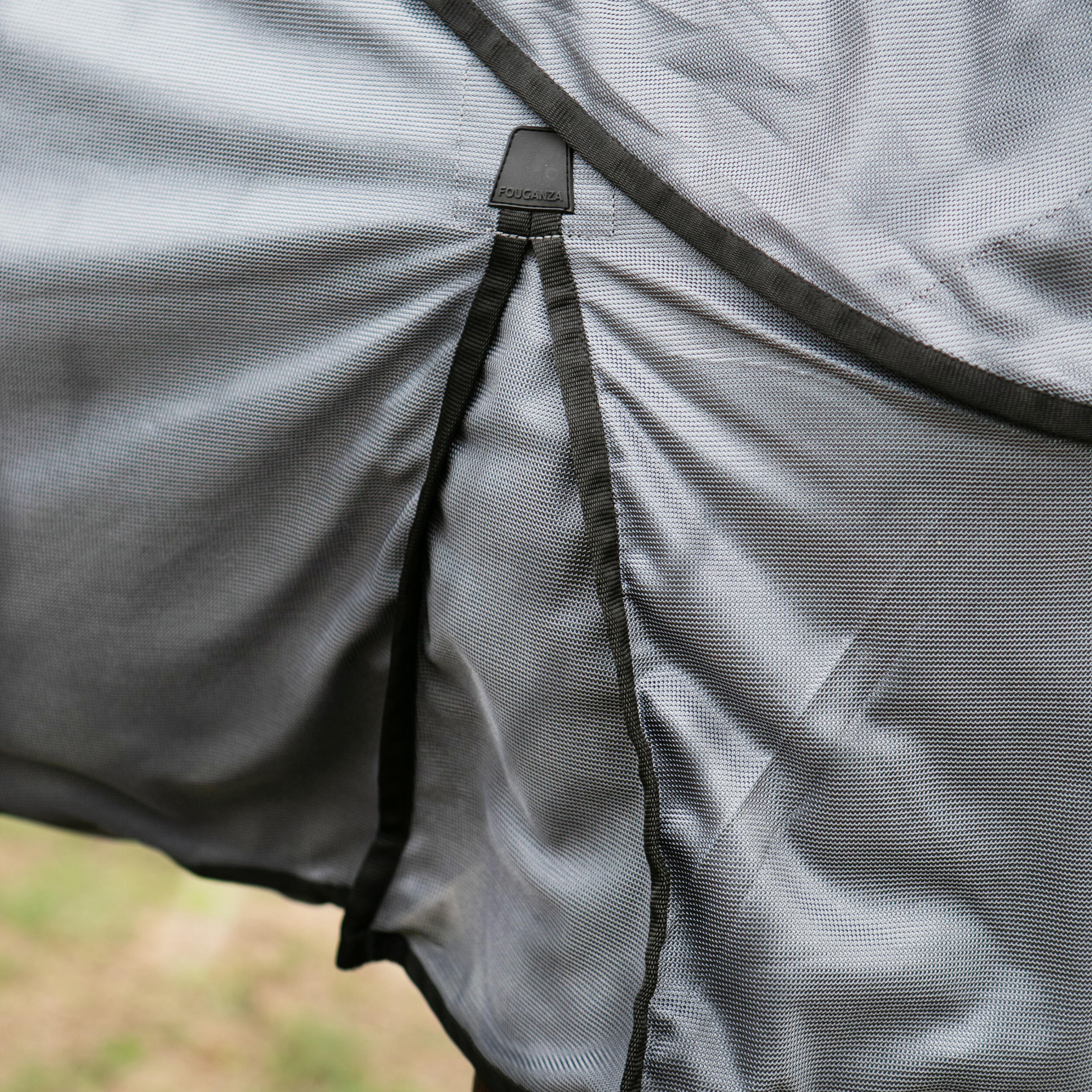 Horse Riding Fly Sheet for Horse & Pony - 100 Grey - FOUGANZA