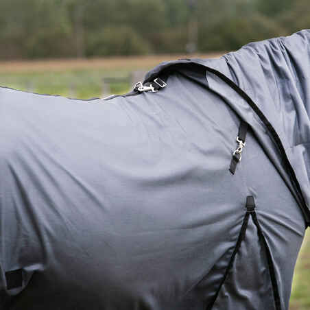 Horse Riding Fly Sheet for Horse & Pony 100 - Grey