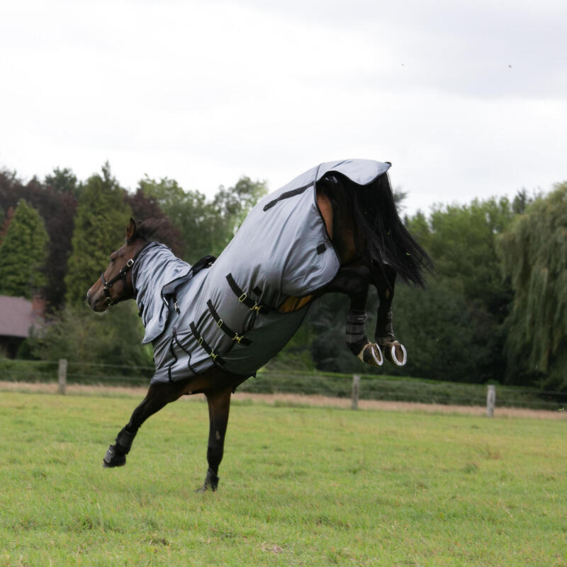Fliegendecke Pferd/Pony - 100 grau