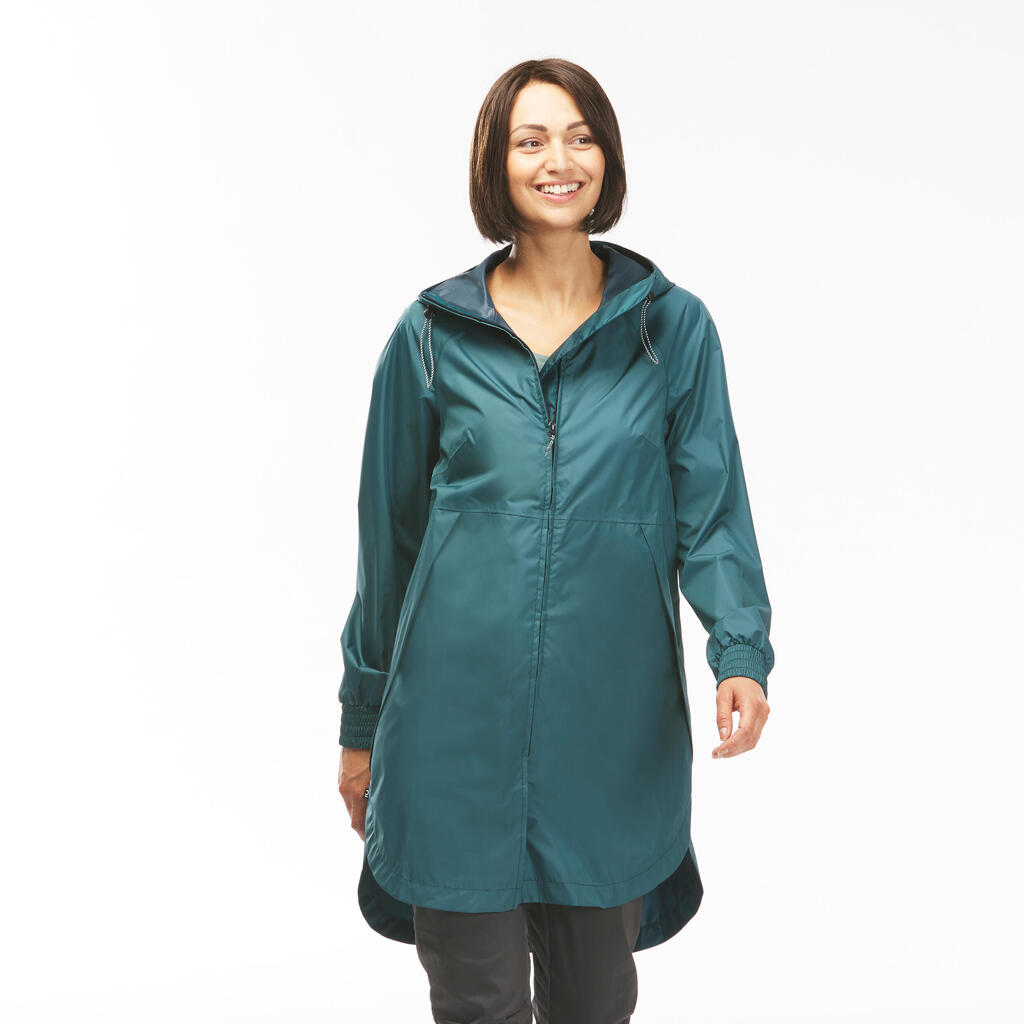 Regenjacke Damen wasserdicht lang Wandern - Raincut 