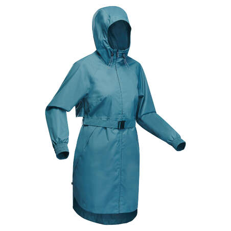 Veste longue imperméable de randonnée - Raincut Long - Femme